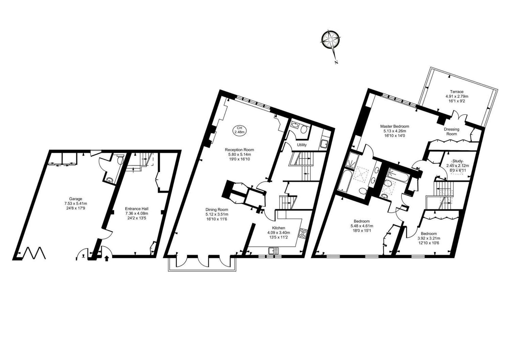 Modern 3 Bedroom Luxury House With Garage In Central London Eksteriør billede
